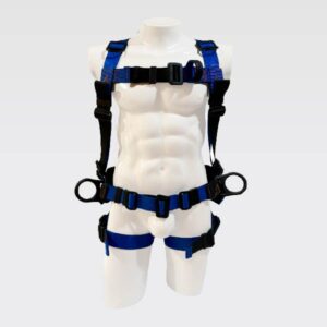 A-0350HLAC Arnés Anticorrosivo 4 Argollas en H Con Soporte Lumbar.