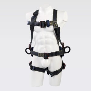 Arnés 4 Argollas en H, Dieléctrico Ignifugo con Soporte Lumbar (Arc Flash).