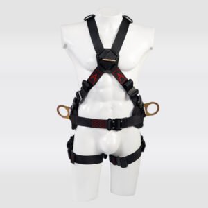 Arnés 4 Argollas en X Ajuste Rápido con Soporte Lumbar.