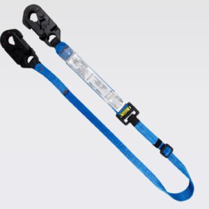 Eslinga Sencilla Dieléctrica Graduable con Absorbedor de Energía Mosquetón 3⁄4.