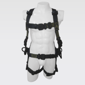 S-0344HKAC Arnés 4 Argollas En H Ignífugo Anticorrosivo Con Faja Lumbar Ajuste Rápido