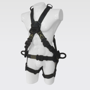 S-0344XDK Arnés 4 Argollas En X Dieléctrico Ignífugo Con Soporte Lumbar (Arc Flash) Ajuste Rápido